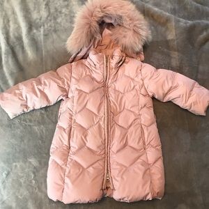 Gusella beautiful pink down coat. Sz 2